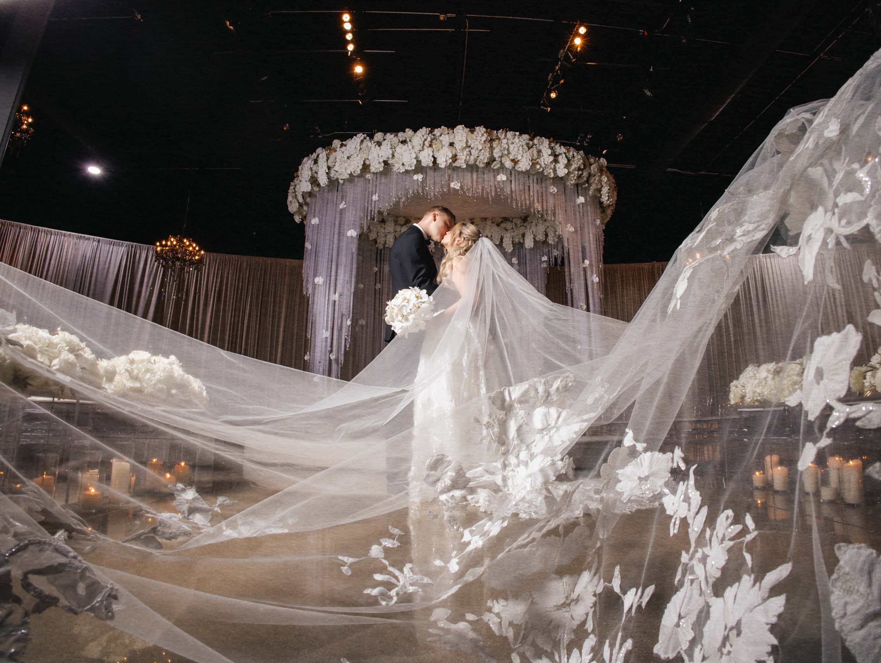 Alana and Nathan together on their wedding day
