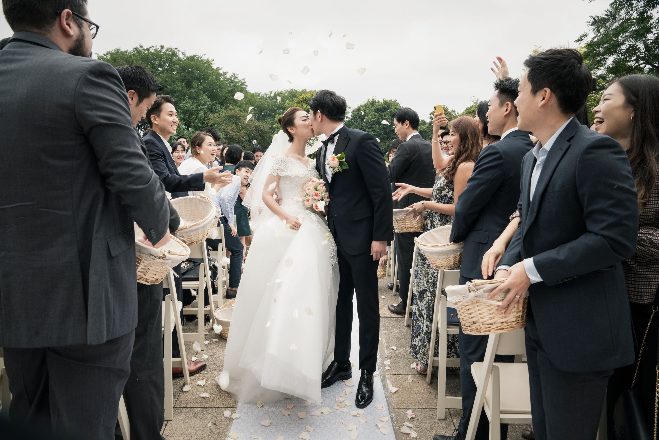 Scenes from a garden wedding